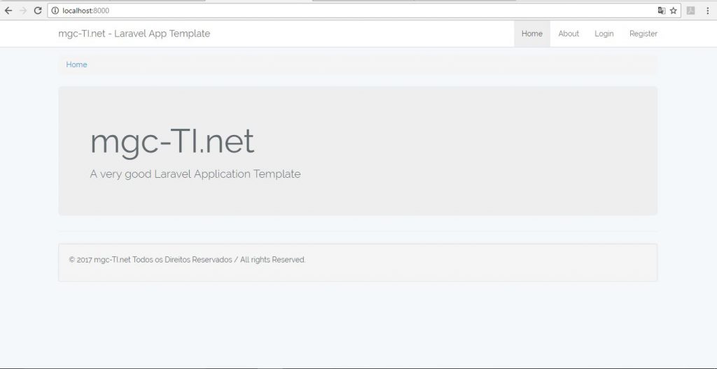 mgc-TI.net - Lavarel App Template versão 0.0